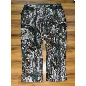 Mens Scent-Lok Camp‎ Hunting Stealth Fleece Lined Cargo Heavy Duty Pants